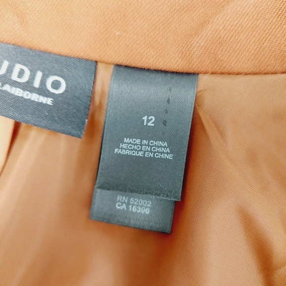 Studio Orange Floral Long Sleeve Collared light jacket linen blend 6086 - Picture 7 of 9